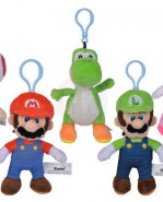 Super Mario Plush klúčenkas All Stars 13 cm Assortment (12)